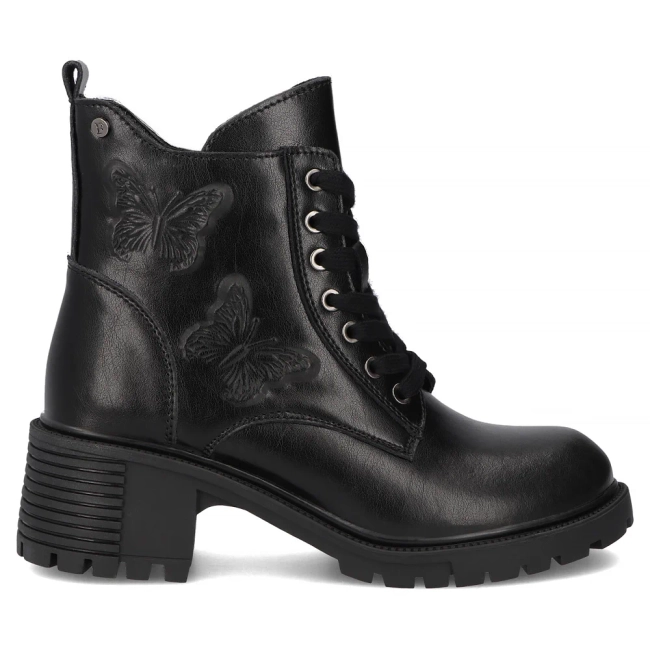 Leather ankle boots Filippo DBT7133/25 BK black