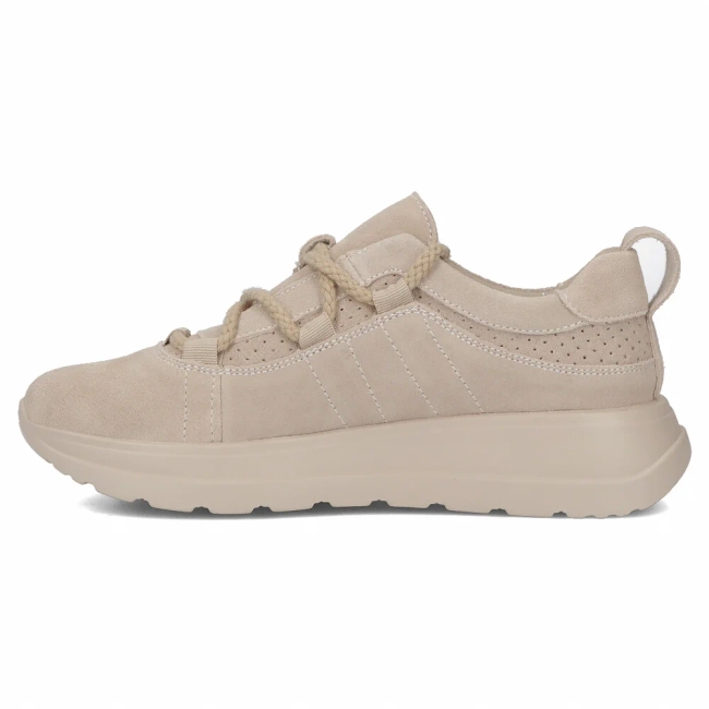 Skórzane sneakersy Filippo DP6706/25 BE beżowe