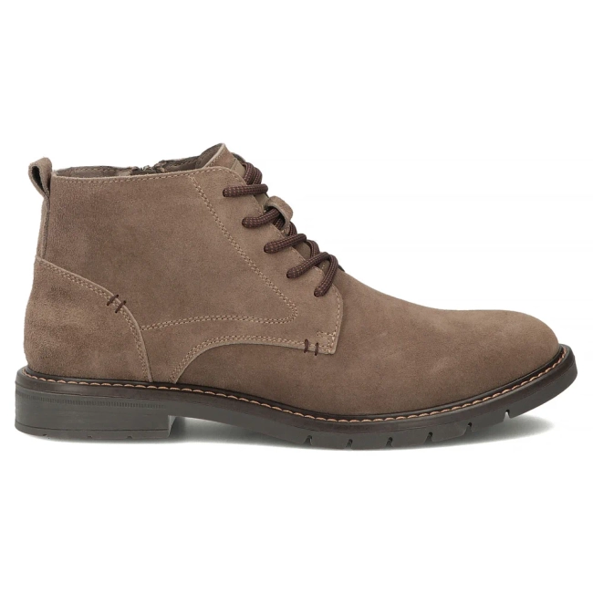 Skórzane botki Filippo MBT8318/26 TP taupe