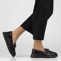 Leather shoes Filippo DP6467/25 BG maroon