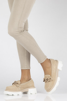 Leather shoes Filippo DP3718/23 BE beige