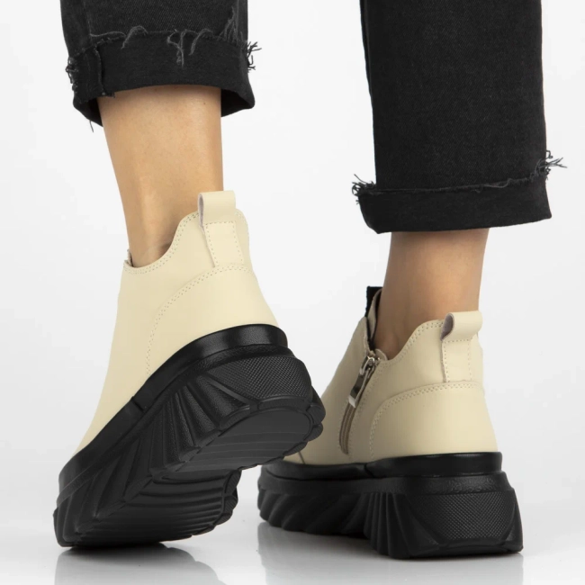 Leather ankle boots Filippo DBT7426/25 BE beige