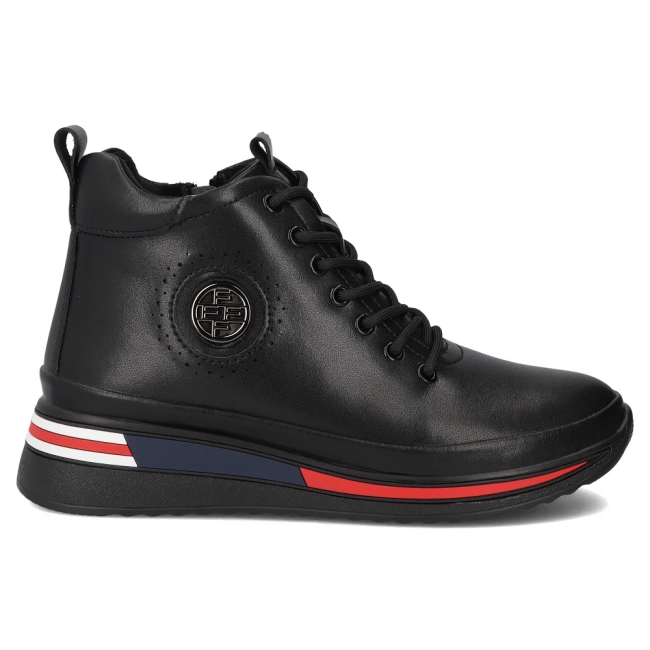 Leather ankle boots Filippo DBT4215/25 BK black