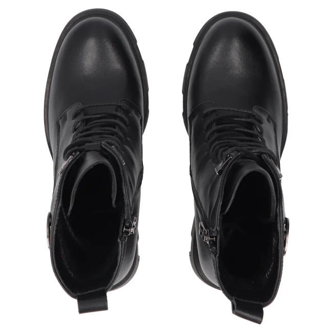 Leather ankle boots Filippo DBT8030/26 BK black