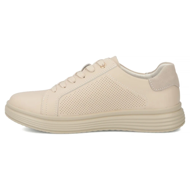 Leather sneakers Filippo DP6860/25 BE beige