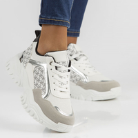 Sneakersy Filippo BB116 biało-czarne