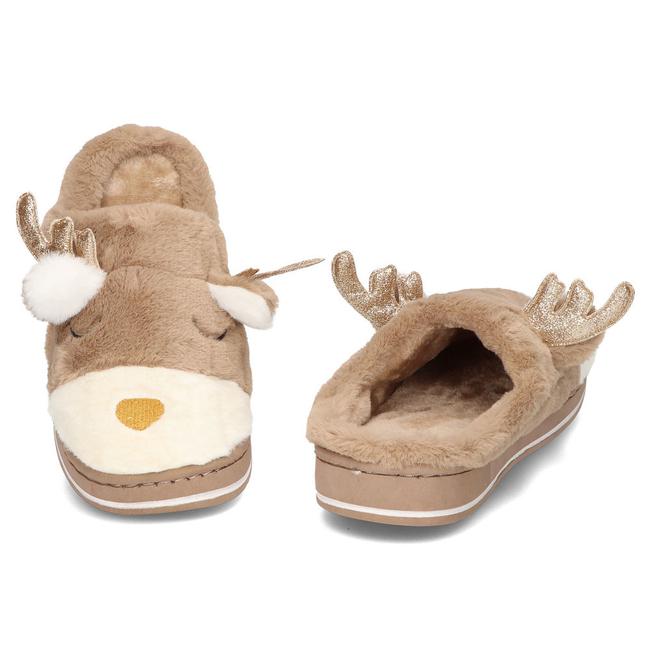 Slippers reindeer beige YL30