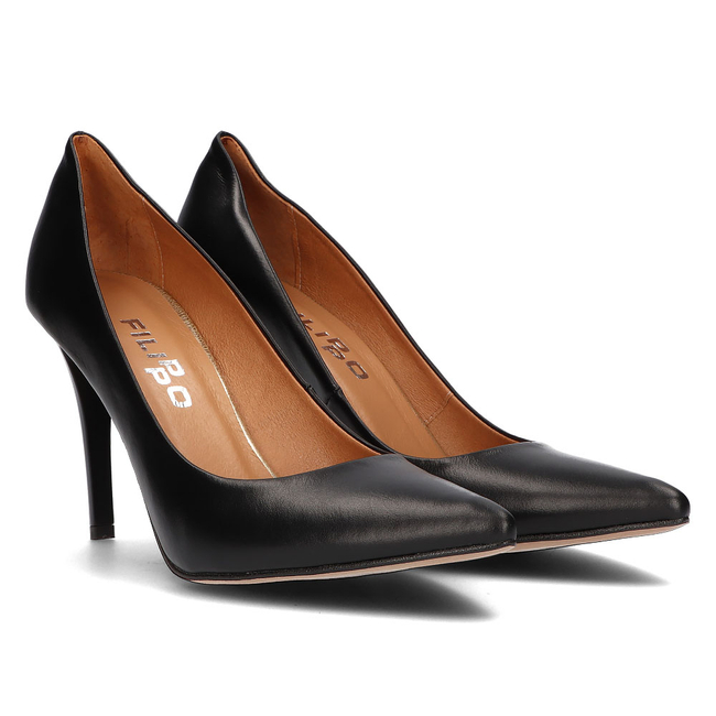 Leather pumps Filippo 956 black