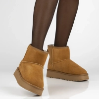 Skórzane śniegowce Filippo DBT7329/25 CA brązowe