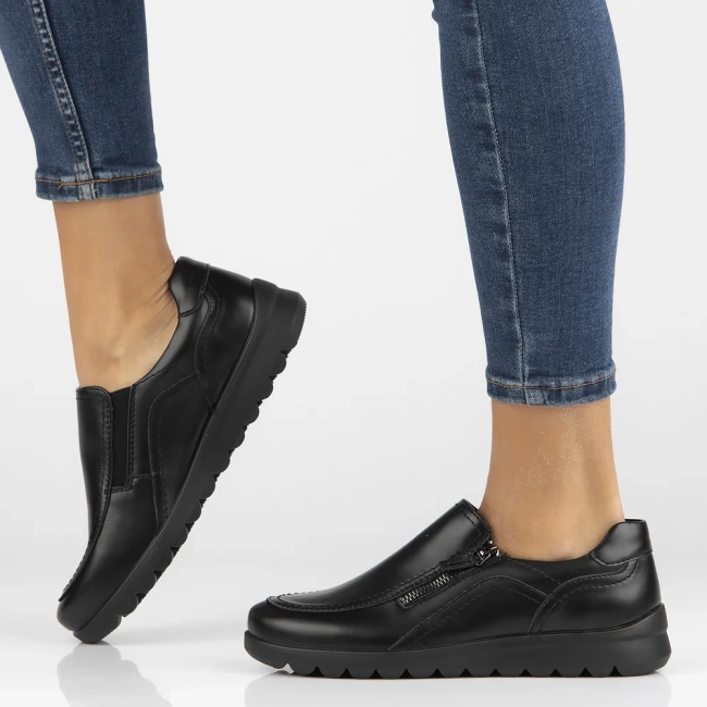 Leather shoes Filippo DP6631/24 BK black