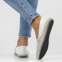 Leather shoes Filippo DP031/22 WH BL white