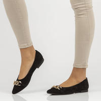 Skórzane półbuty Filippo DP3642/22 BK czarne