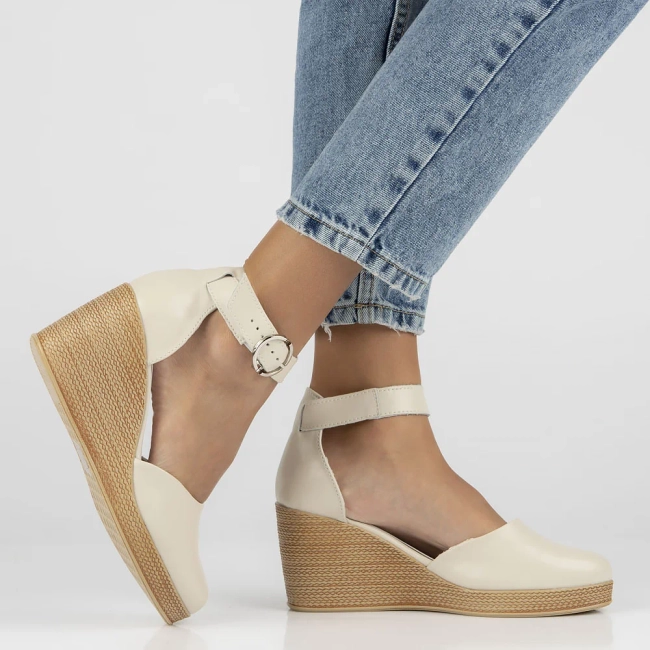 Leather shoes Filippo DP3519/24 BE beige