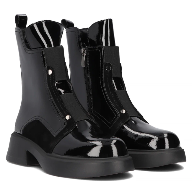 Leather boots Filippo DBT6567/24 BK L black