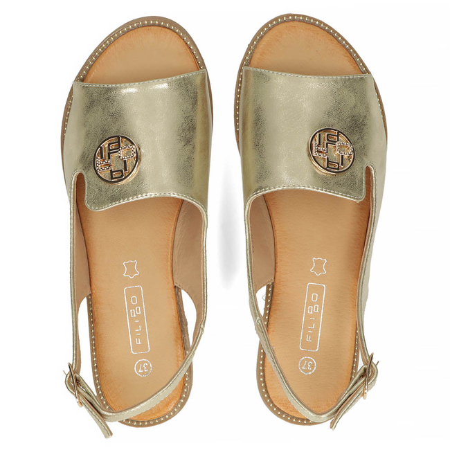 Sandały Filippo DS3666/23 GO złote