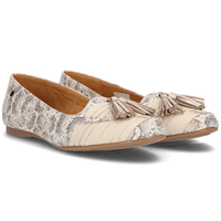 Leather ballerinas Filippo 04016 beige gold