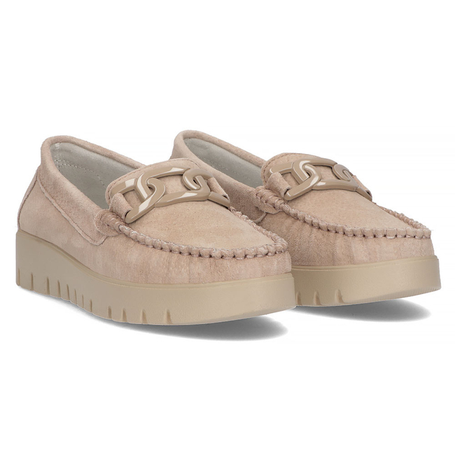 Leather loafers Filippo DP3334/23 BE beige