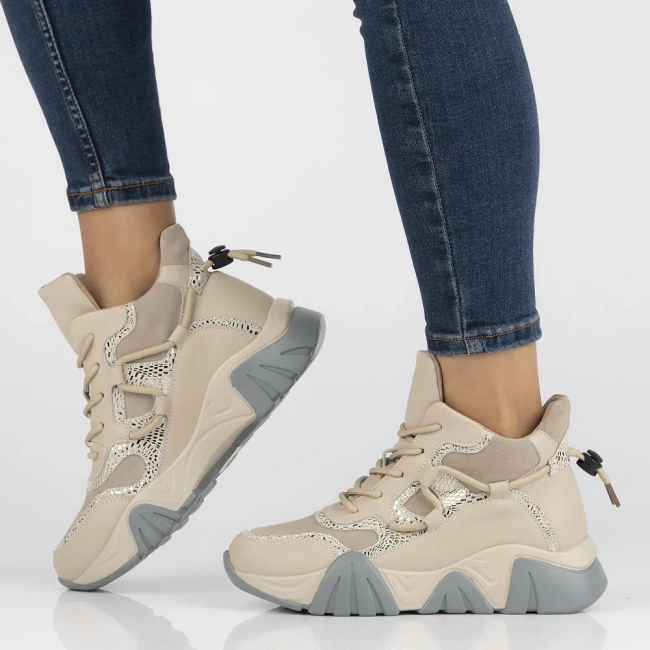 Leather ankle boots Filippo DBT6367/24 BE beige