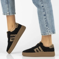 Skórzane sneakersy Filippo DP7114/25 BK LEO czarne