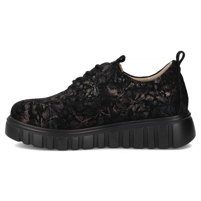 Leather sneakers Filippo DP6846/25 BK FL black