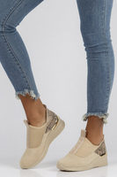 Skórzane Sneakersy Filippo DP1689/22 BE beżowe