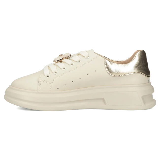 Leather sneakers Filippo DP6807/25 BE beige