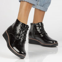 Leather ankle boots Filippo DBT3169/25 BK black