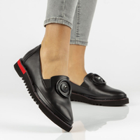 Leather shoes Filippo DP3915/22 BK black