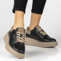 Leather sneakers Filippo DP7982/26 BK Black