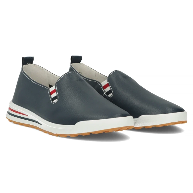 Leather shoes Filippo DP3510/24 NV navy blue