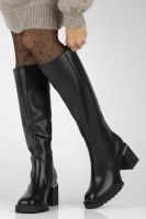 Leather boots Filippo DKZ6410/25 BK black