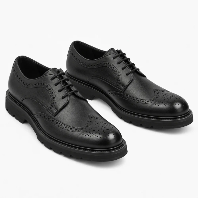 Leather shoes Filippo MP8008/26 BK black
