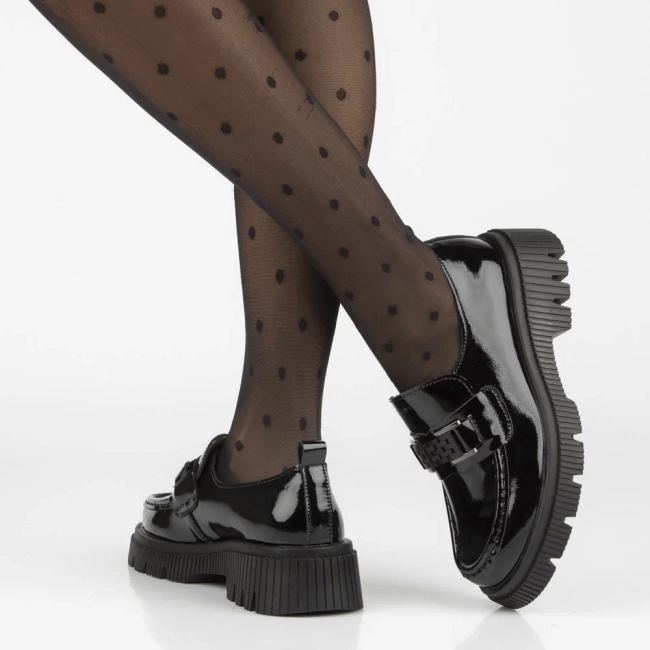 Leather shoes Filippo DP7172/25 BK black