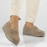 Leather loafers Filippo DP6045/24 BE beige