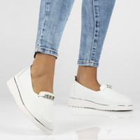 Leather shoes Filippo DP6999/25 WH white