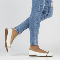 Leather ballerinas Filippo DP3709/22 WH white