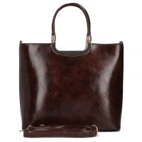 Dark brown handbag Celeste