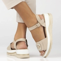 Leather sandals Filippo DS7051/25 BE beige