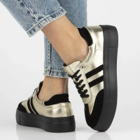 Leather sneakers Filippo DP6841/25 GO BK gold