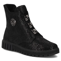 Leather ankle boots Filippo DBT6360/25 BK PT black