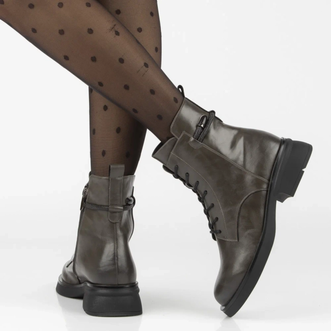 Leather ankle boots Filippo DBT7453/25 GR grey