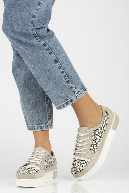 Leather shoes FILIPPO DP2026/22 GO gold