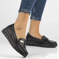 Leather loafers Filippo 10167 black