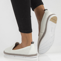 Leather shoes Filippo DP081/22 WH white