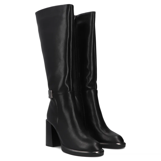 Leather boots Filippo DKZ8011/26 BK black