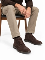 Skórzane botki Filippo MBT8318/26 D BR brązowe