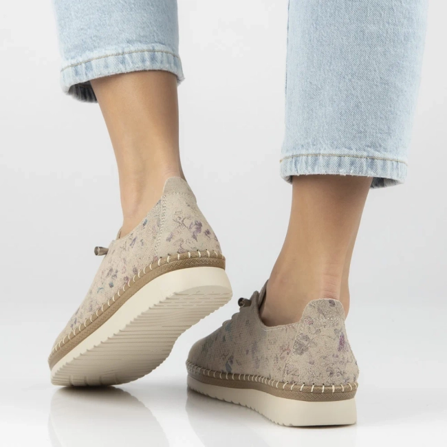 Leather shoes Filippo DP7542/26 MLT beige