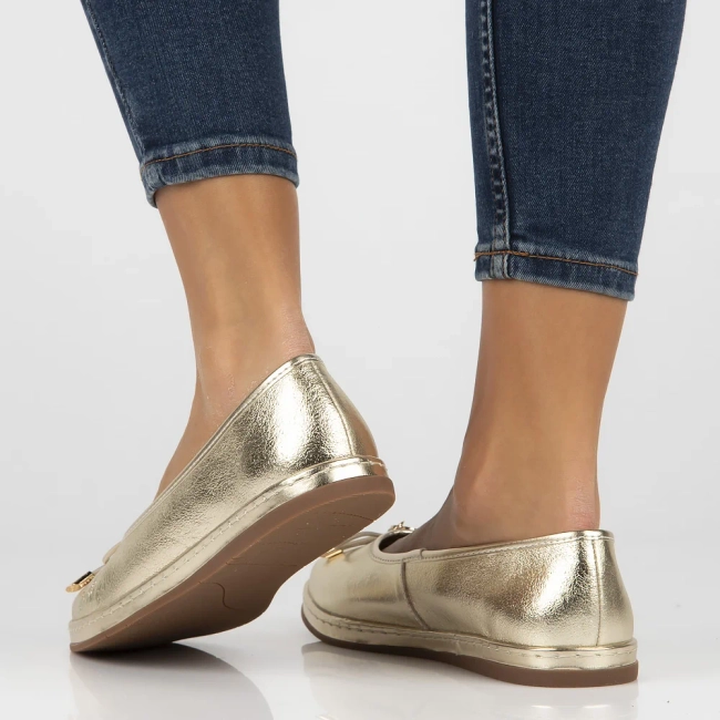Leather ballerinas Filippo DP6856/25 GO gold