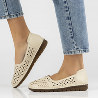 Leather shoes Filippo DP4541/23 BE beige