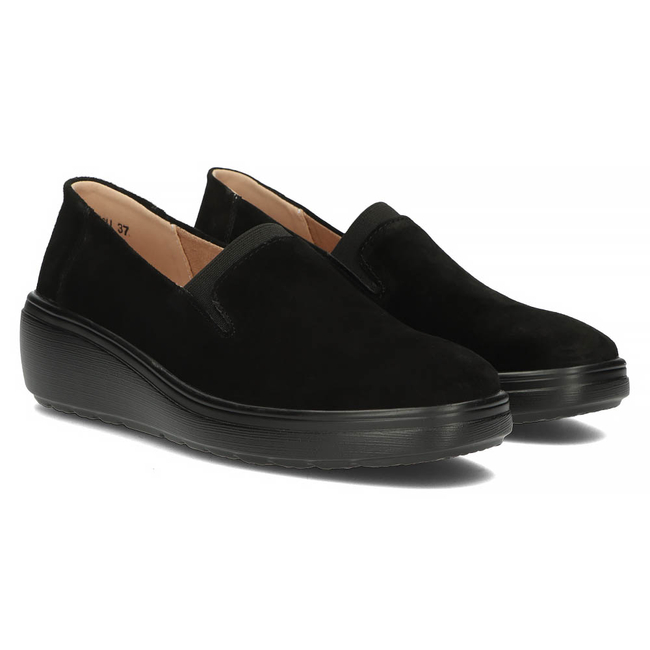 Leather shoes Filippo DP4197/22 BK SU black